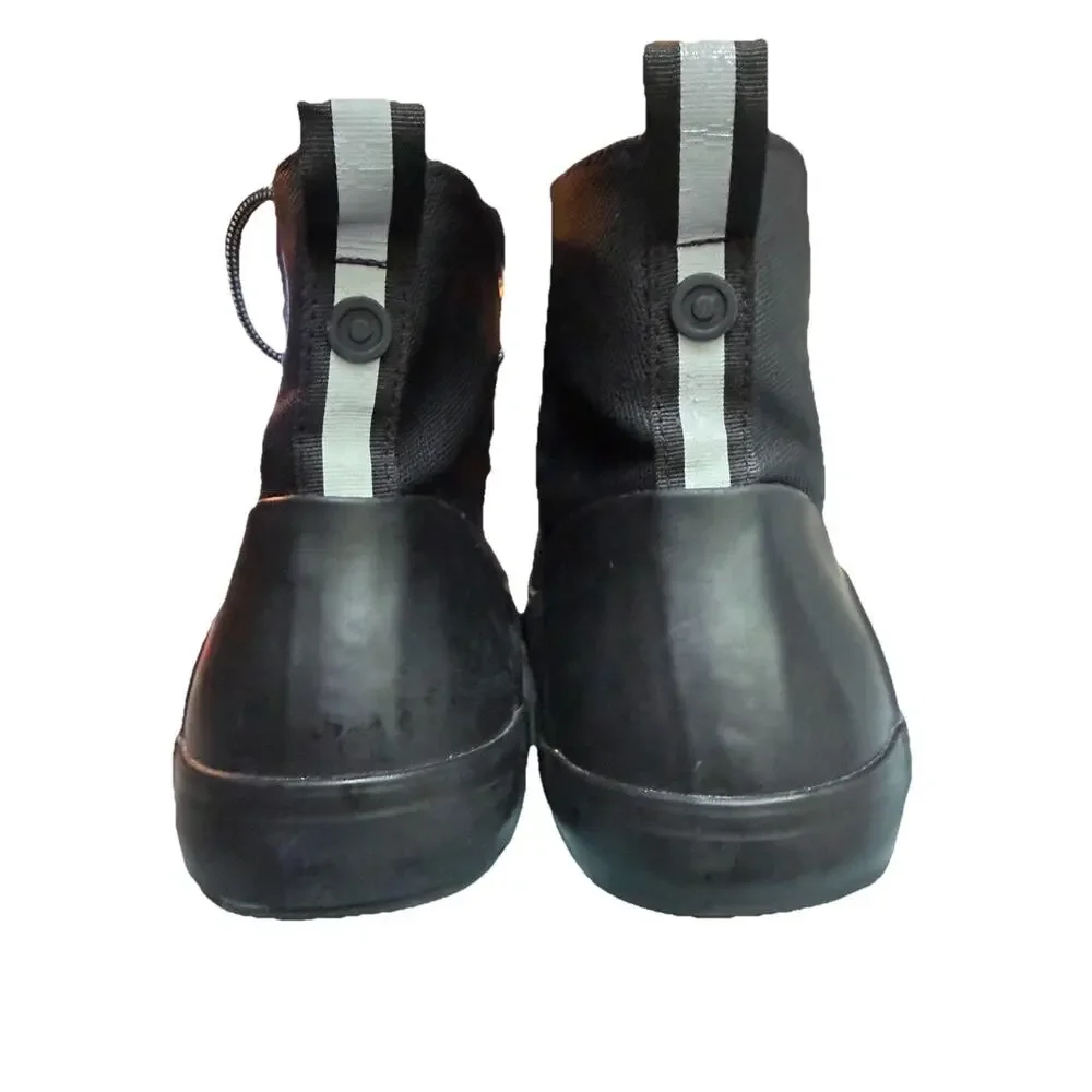 NEW Hunter Dipped Canvas Hi Top Sneakers Black Wm10 Men8 Grunge Festival Rave